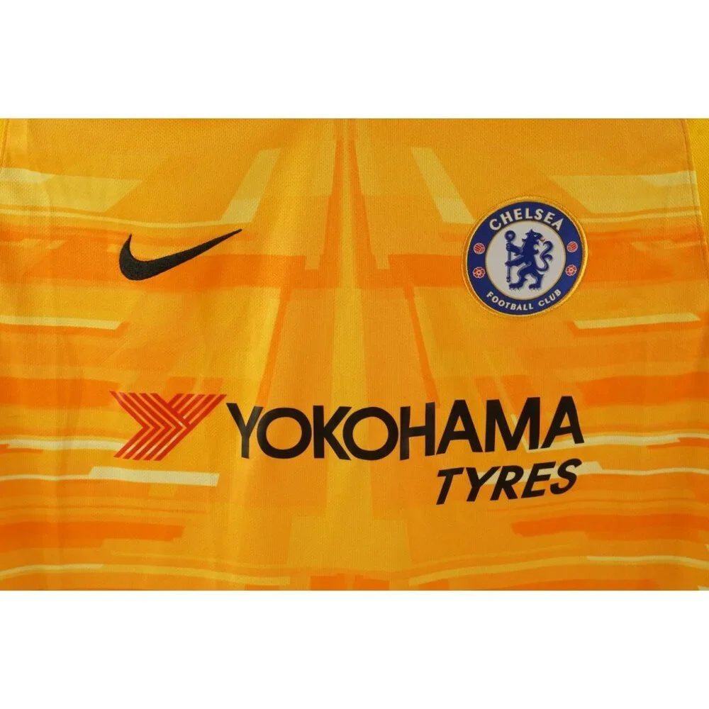 Nike Chelsea Football Club Rare Yellow Orange Away Jersey Men's‎ Large Yokohama